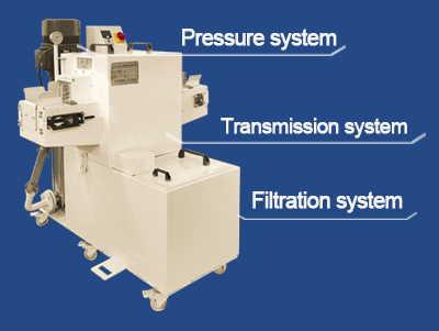 Entkalkungsmaschine mit Hochdruckwassersystem