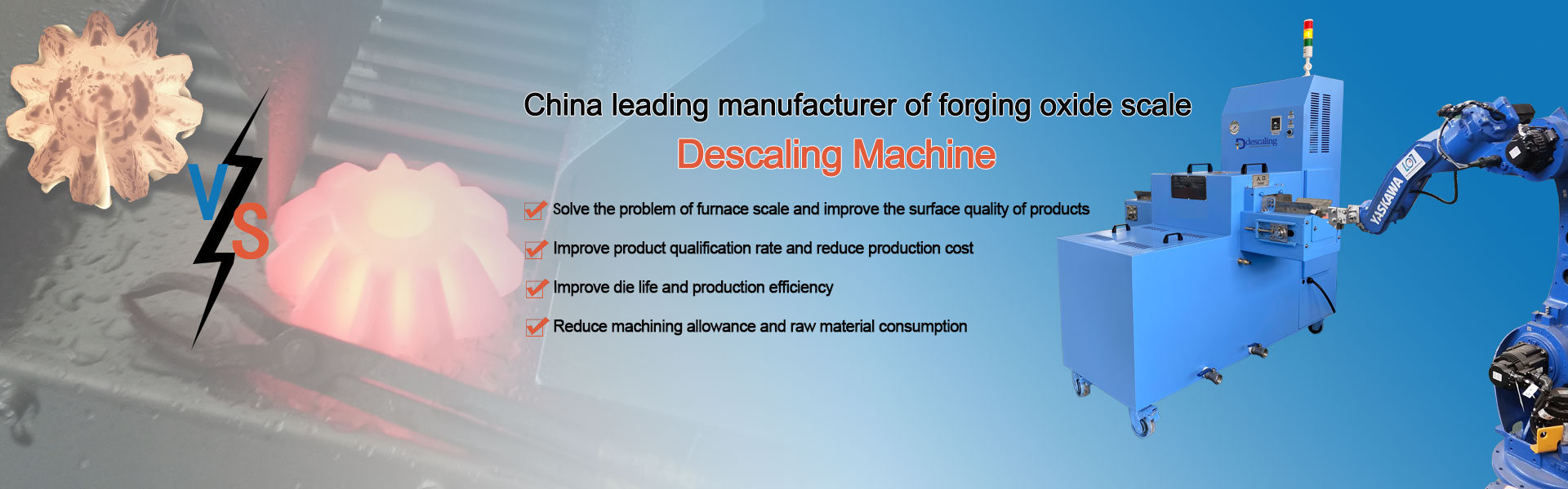Fully Automatic Forging Oxide Scale Descaling Machine